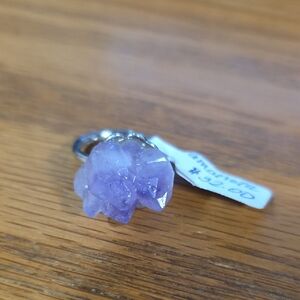 Amathyst Purple Crystal Ring .925